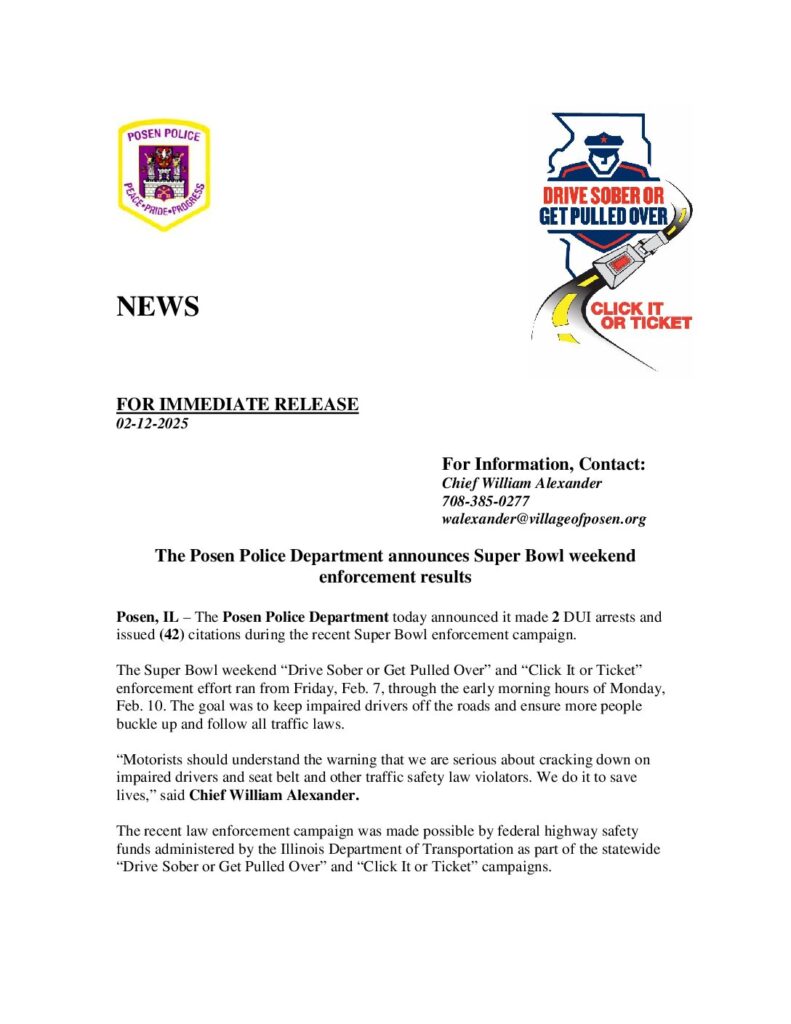 For Immediate Release 02-12-25